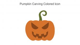 Pumpkin Carving Colored Icon In Powerpoint Pptx Png And Editable Eps Format