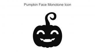 Pumpkin Face Monotone Icon In Powerpoint Pptx Png And Editable Eps Format