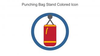 Punching Bag Stand Colored Icon In Powerpoint Pptx Png And Editable Eps Format