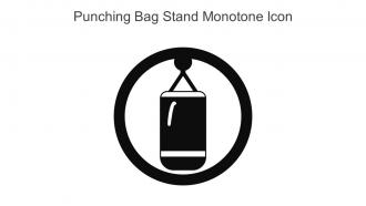 Punching Bag Stand Monotone Icon In Powerpoint Pptx Png And Editable Eps Format