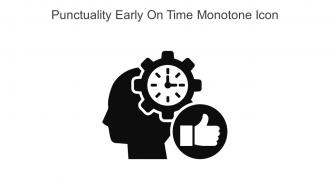 Punctuality Early On Time Monotone Icon In Powerpoint Pptx Png And Editable Eps Format