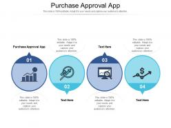 Purchase approval app ppt powerpoint presentation infographics gridlines cpb