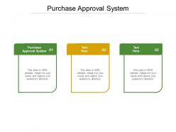 Purchase approval system ppt powerpoint presentation ideas gridlines cpb