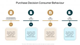 Purchase Decision Consumer Behaviour In Powerpoint And Google Slides Cpb