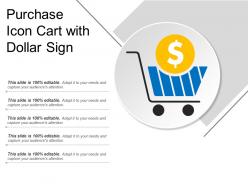 Purchase Icon Cart With Dollar Sign