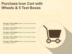 Purchase Icon Cart With Wheels And 5 Text Boxes