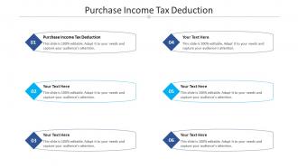 Purchase income tax deduction ppt powerpoint presentation file summary cpb