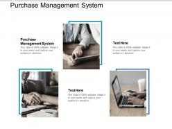 Purchase management system ppt powerpoint presentation summary images cpb