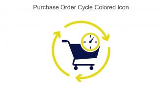 Purchase Order Cycle Colored Icon In Powerpoint Pptx Png And Editable Eps Format