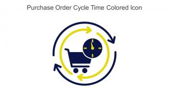 Purchase Order Cycle Time Colored Icon In Powerpoint Pptx Png And Editable Eps Format