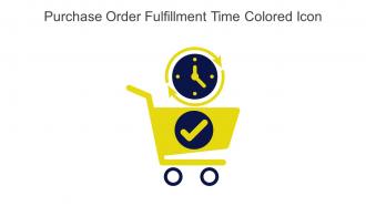 Purchase Order Fulfillment Time Colored Icon In Powerpoint Pptx Png And Editable Eps Format