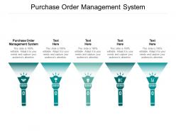 Purchase order management system ppt powerpoint presentation file backgrounds cpb