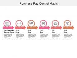 Purchase pay control matrix ppt powerpoint presentation layouts rules cpb