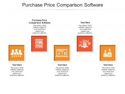 Purchase price comparison software ppt powerpoint presentation summary example topics cpb