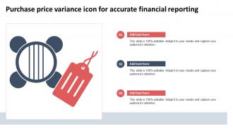 Purchase Price Variance Icon For Accurate Financial Reporting