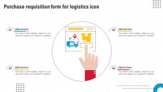 Purchase Requisition Form For Logistics Icon