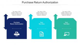 Purchase Return Authorization Ppt Powerpoint Presentation Model Portfolio Cpb