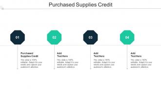 Purchased Supplies Credit Ppt Powerpoint Presentation Professional Graphics Cpb