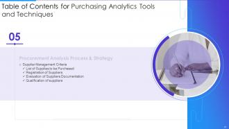 Purchasing Analytics Tools And Techniques Powerpoint Presentation Slides