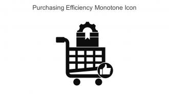 Purchasing Efficiency Monotone Icon In Powerpoint Pptx Png And Editable Eps Format
