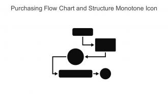 Purchasing Flow Chart And Structure Monotone Icon In Powerpoint Pptx Png And Editable Eps Format