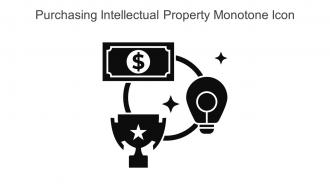 Purchasing Intellectual Property Monotone Icon In Powerpoint Pptx Png And Editable Eps Format