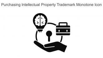 Purchasing Intellectual Property Trademark Monotone Icon In Powerpoint Pptx Png And Editable Eps Format