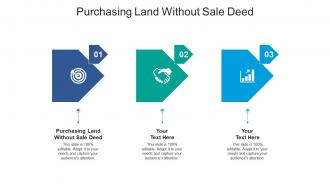 Purchasing land without sale deed ppt powerpoint presentation infographic template graphics download cpb