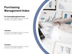 Purchasing management index ppt powerpoint presentation gallery images cpb