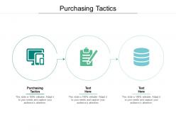 Purchasing tactics ppt powerpoint presentation professional icon cpb