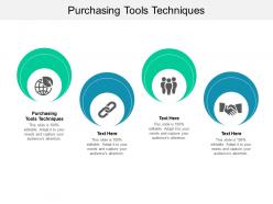 Purchasing tools techniques ppt powerpoint presentation infographics cpb