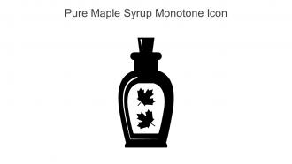 Pure Maple Syrup Monotone Icon In Powerpoint Pptx Png And Editable Eps Format