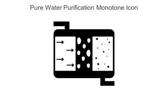 Pure Water Purification Monotone Icon In Powerpoint Pptx Png And Editable Eps Format