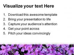 Purple flowers nature powerpoint templates and powerpoint backgrounds 0211