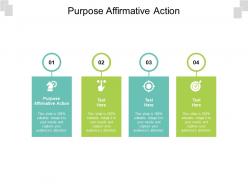 Purpose affirmative action ppt powerpoint presentation model smartart cpb