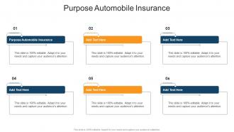 Purpose Automobile Insurance In Powerpoint And Google Slides Cpb