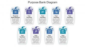 Purpose bank diagram ppt powerpoint presentation show graphics design cpb