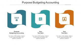 Purpose Budgeting Accounting Ppt Powerpoint Presentation Show Images Cpb