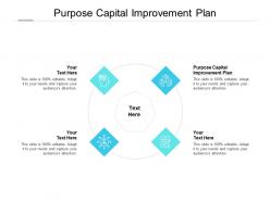 Purpose capital improvement plan ppt powerpoint presentation show backgrounds cpb