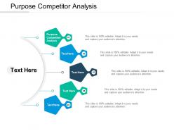 Purpose competitor analysis ppt powerpoint presentation visual aids files cpb