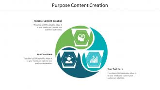 Purpose content creation ppt powerpoint presentation gallery samples cpb