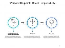 Purpose corporate social responsibility ppt powerpoint presentation styles slides cpb