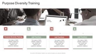 Purpose Diversity Training In Powerpoint And Google Slides Cpb