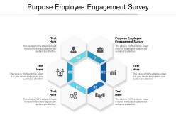 Purpose employee engagement survey ppt powerpoint presentation portfolio example topics cpb