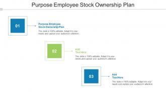 Purpose Employee Stock Ownership Plan Ppt Powerpoint Presentation Outline Maker Cpb
