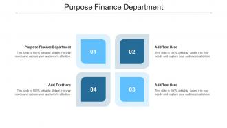 Purpose Finance Department In Powerpoint And Google Slides Cpb