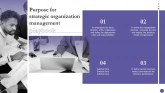 Purpose For Strategic Organization Management Playbook