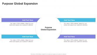 Purpose Global Expansion In Powerpoint And Google Slides Cpb