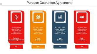 Purpose Guarantee Agreement Ppt Powerpoint Presentation Outline Graphics Cpb