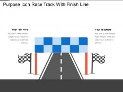 Purpose Icon Race Track With Finish Line